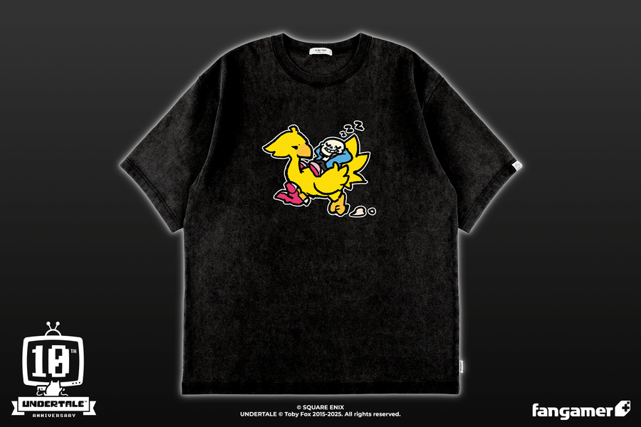 Sans and Chocobo - UNDERTALE x SQUARE ENIX